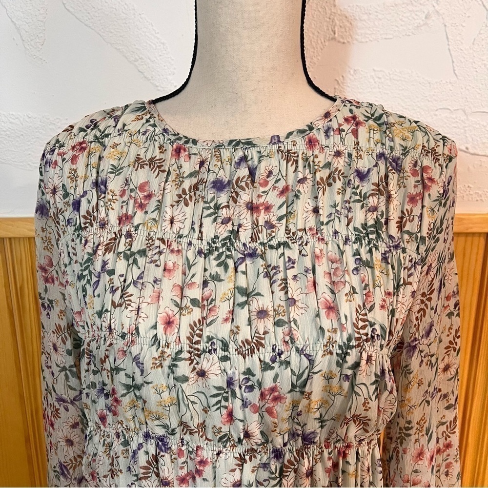 NWT Storia Floral Print Baby Doll Dress Sz-M - Picture 2 of 9